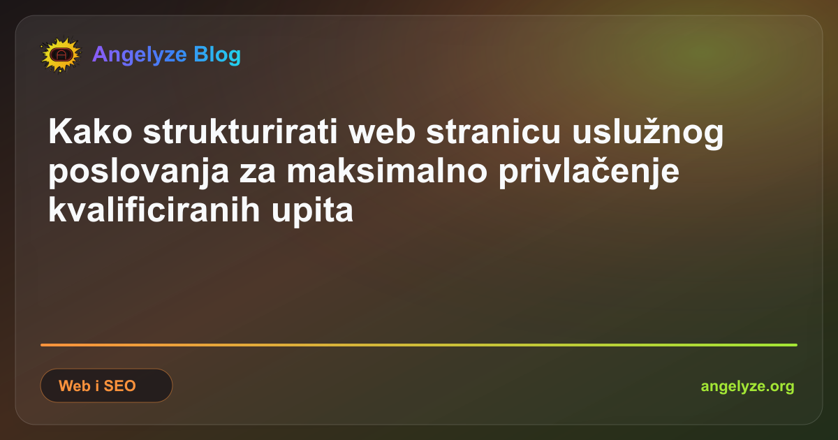 Moderni vizualni prikaz strukture B2B landing stranica s korisničkim tokovima i elementima za konverziju