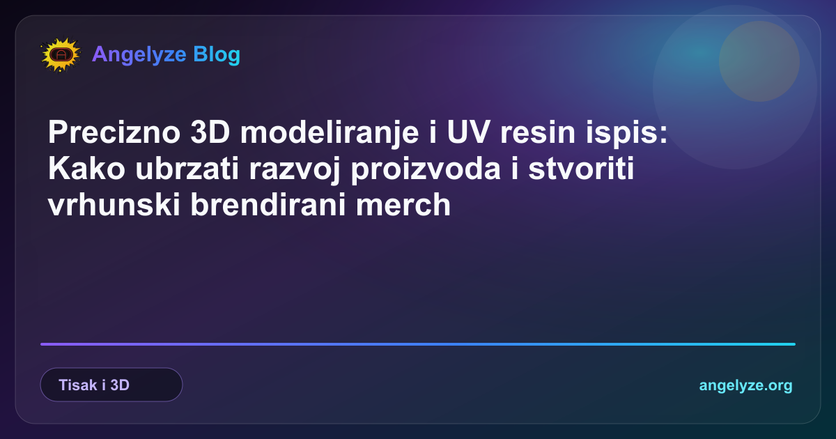 Precizni 3D ispis s UV smolom i detaljni digitalni 3D model u pozadini