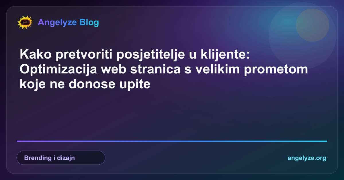 Analiza grafikona posjećenosti web stranice s fokusom na optimizaciju stopa konverzije i poboljšanje korisničkog iskustva