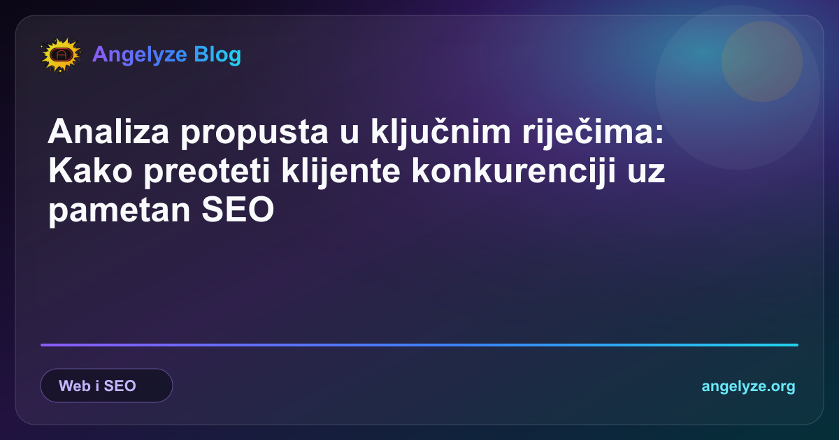 SEO stručnjak analizira propuste u ključnim riječima i strategiju konkurencije na laptopu