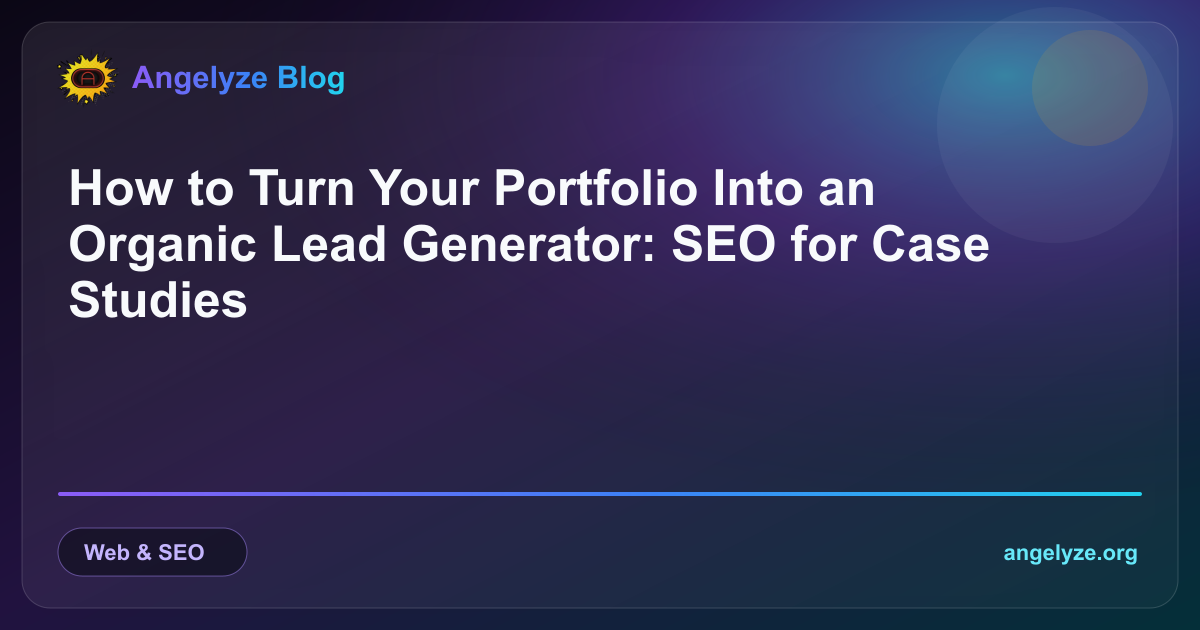 A modern website portfolio page displaying highly structured and search-optimized project case studies.