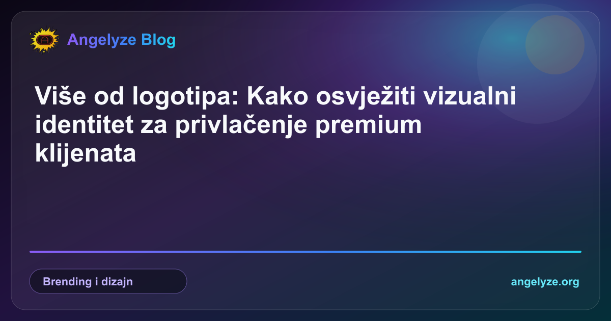 Strateški redizajn brenda i vizualnog identiteta za premium pozicioniranje tvrtke