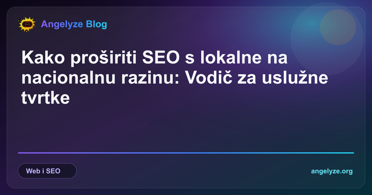Skica web arhitekture koja se širi iz lokalne mreže na nacionalnu razinu kroz strukturirane sadržajne stupove.