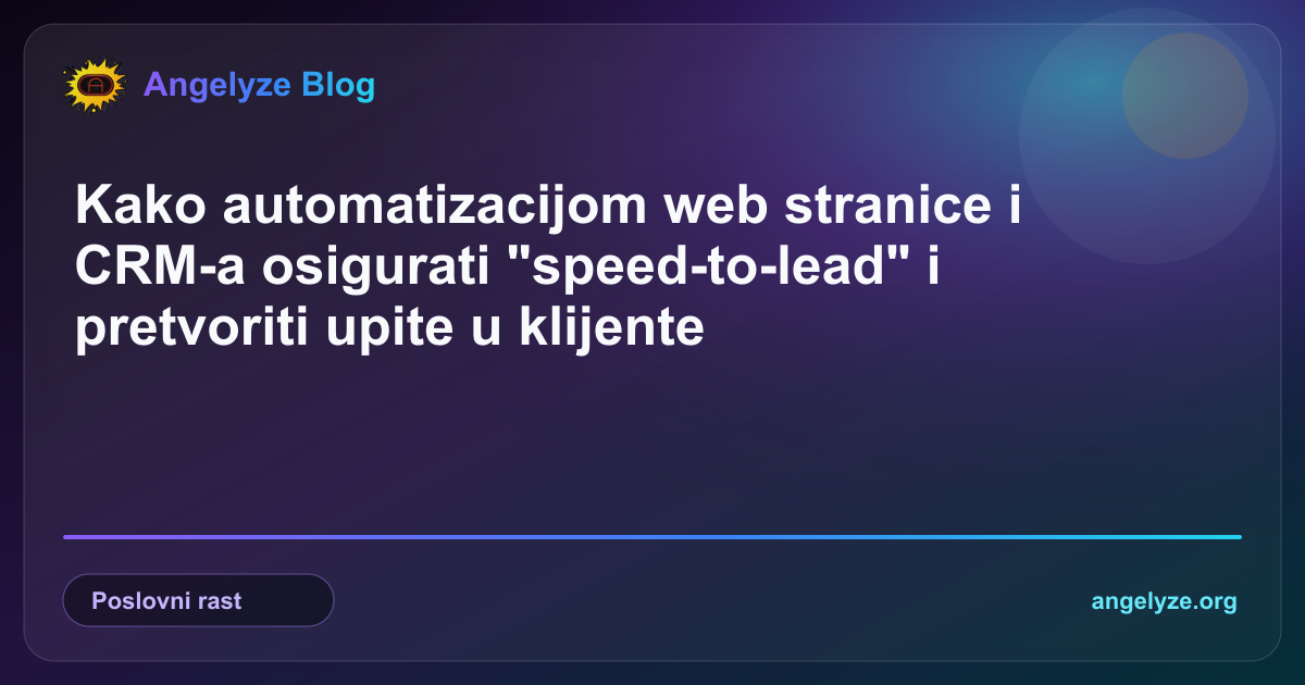 Sučelje moderne web stranice s integriranim CRM sustavom i kalendarom za automatsku rezervaciju termina