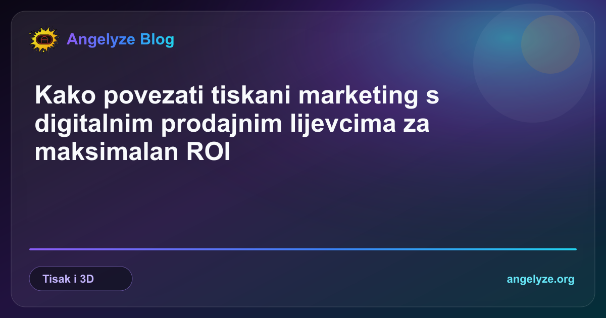 Tiskani promotivni materijali i pakiranja s QR kodovima koji vode na prilagođenu mobilnu landing stranicu