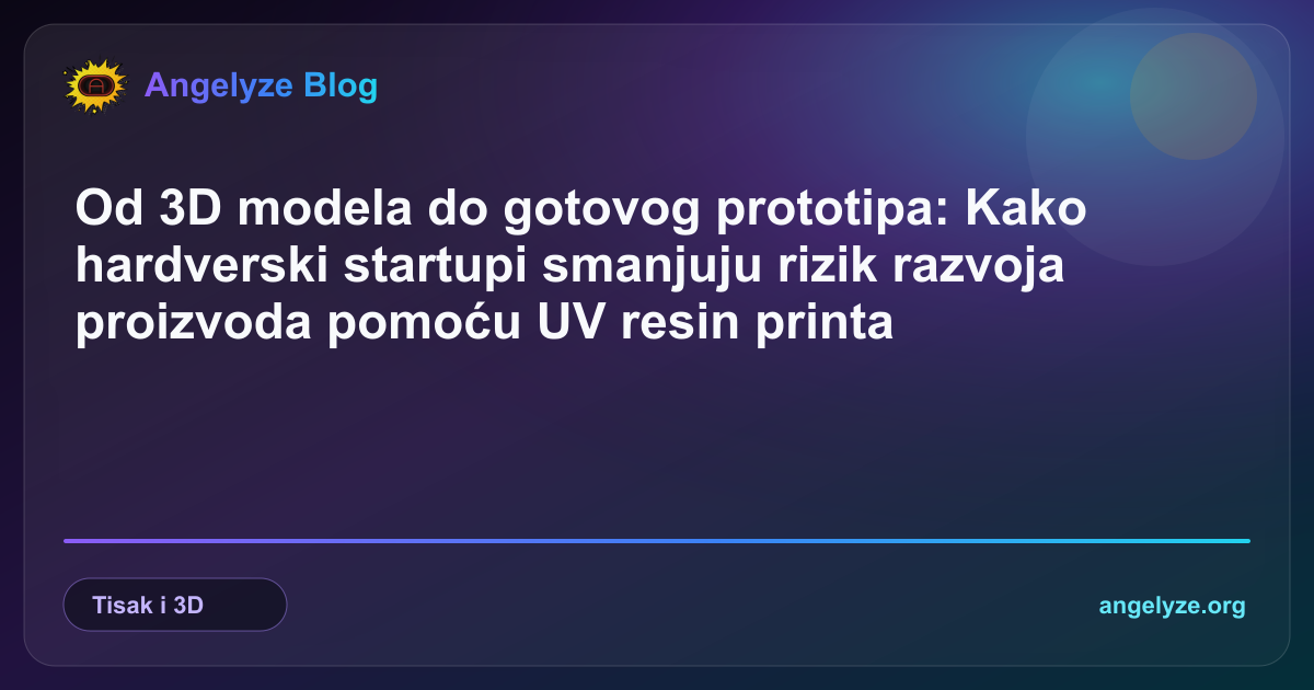 Visoko precizni 3D ispis od UV smole i detaljno 3D modeliranje za razvoj proizvoda