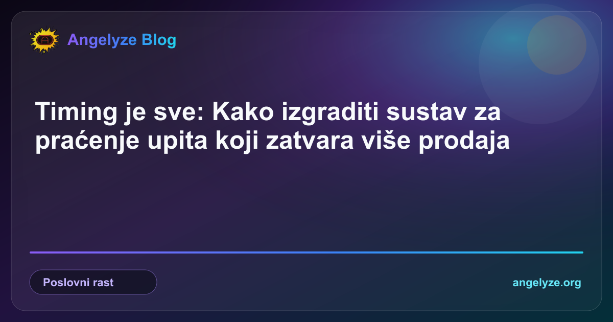 Sučelje modernog CRM sustava s automatiziranim koracima za obradu i praćenje prodajnih upita