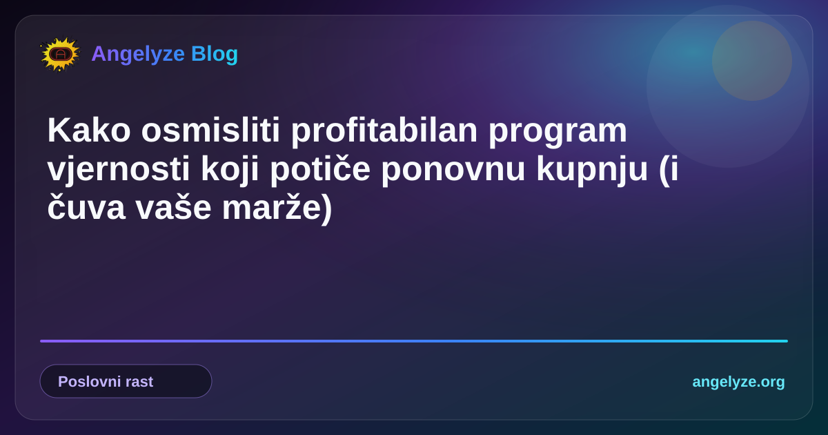 Ilustracija profitabilnog programa vjernosti kupaca s elementima CRM automatizacije i analitike rasta