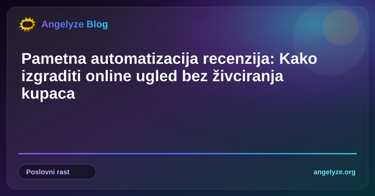 Ilustracija digitalnog sustava za automatsko slanje upita za recenzije i upravljanje reputacijom
