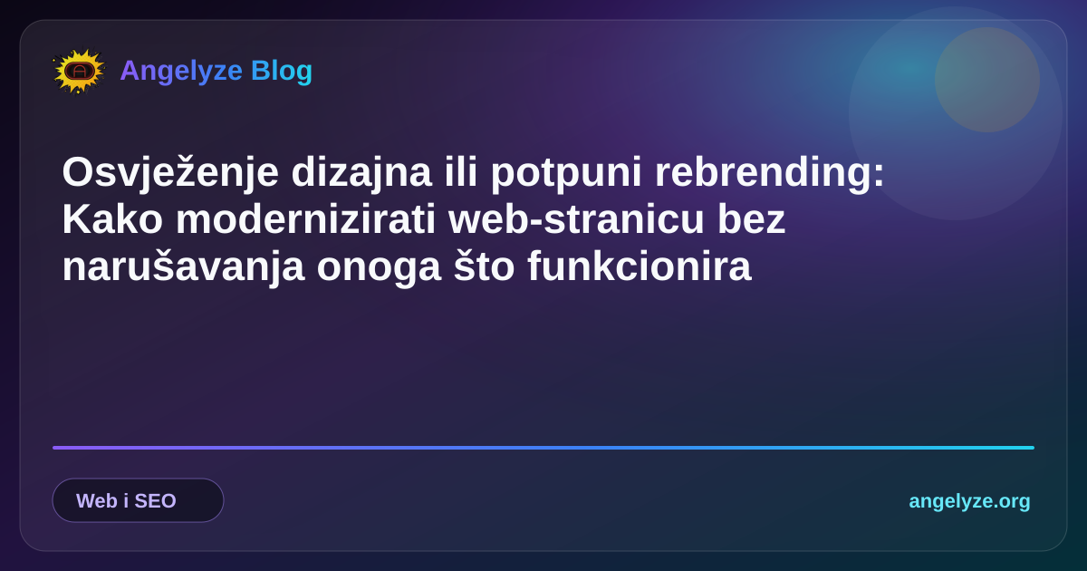 Moderni elementi korisničkog sučelja i dizajnerski tokeni prikazani na maketi web-stranice
