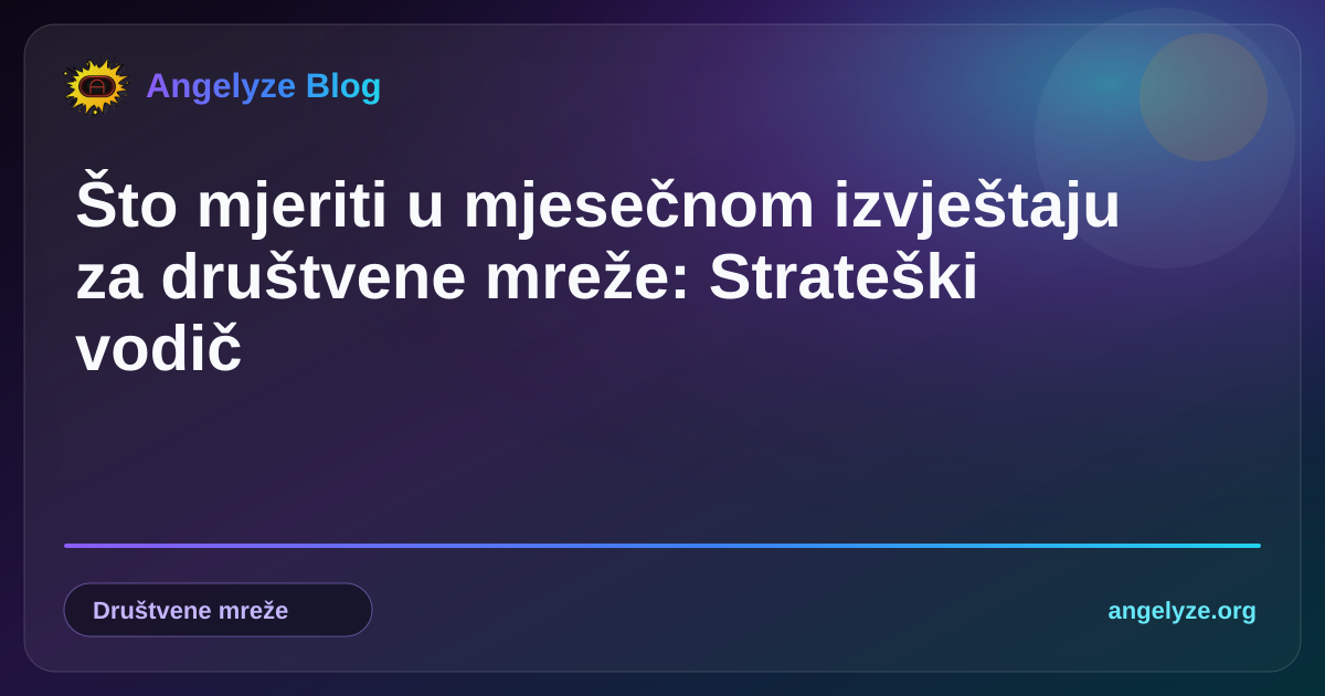 Nadzorna ploča s analitikom različitih društvenih mreža koja prikazuje ključne pokazatelje uspješnosti za mjesečni izvještaj.