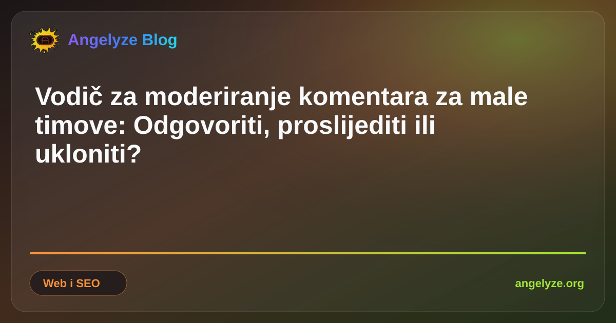 Stručnjak za digitalni marketing pregledava radne procese moderiranja komentara na prijenosnom računalu.