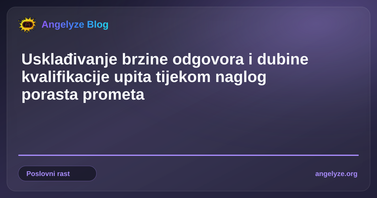 Voditelj operacija pregledava cjevovode korisničkih upita i automatizirane radne procese kvalifikacije